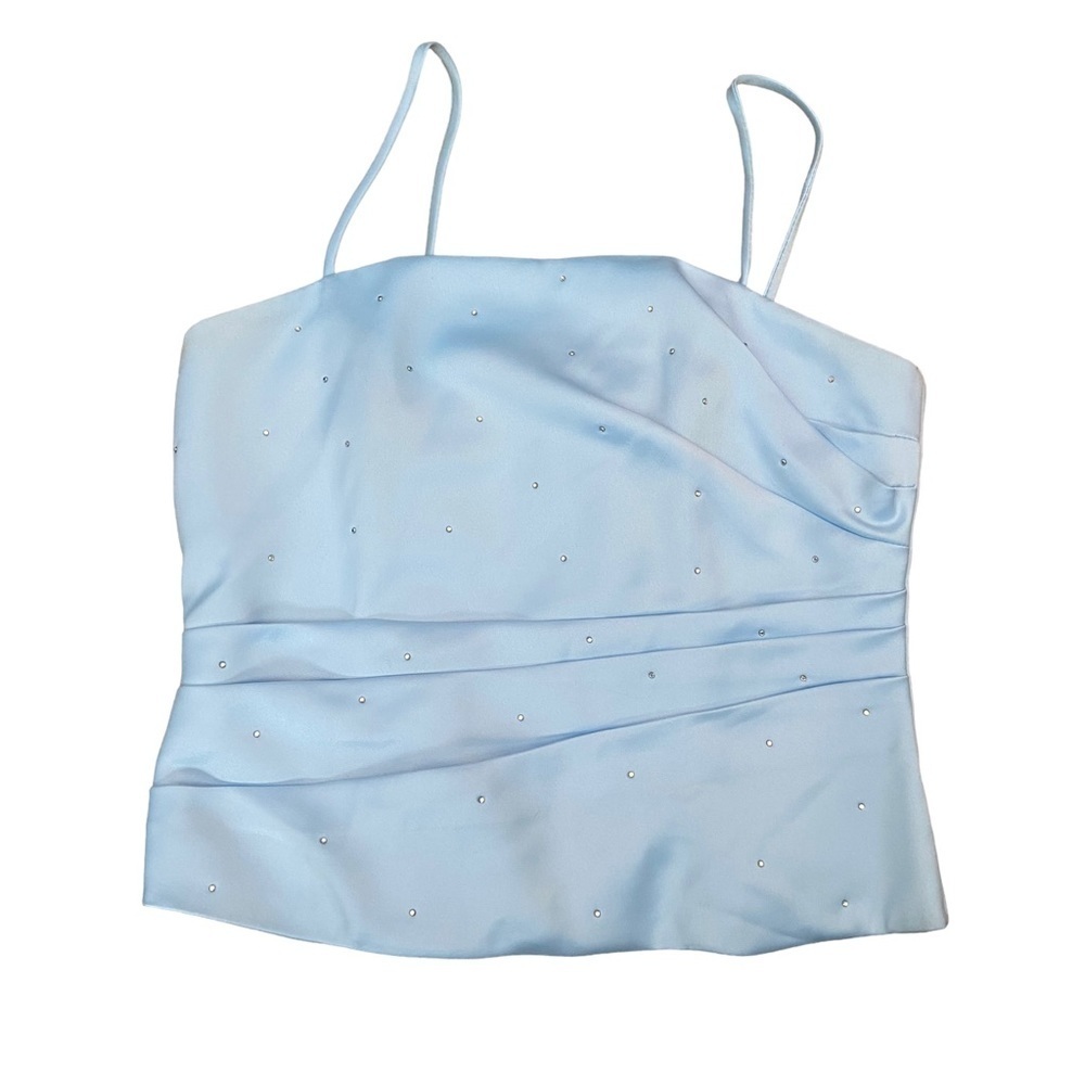 ISIS Collection Powder Blue Jr. Prom/Senior Prom Two Piece Dress Size Medium. - Picture 4 of 7